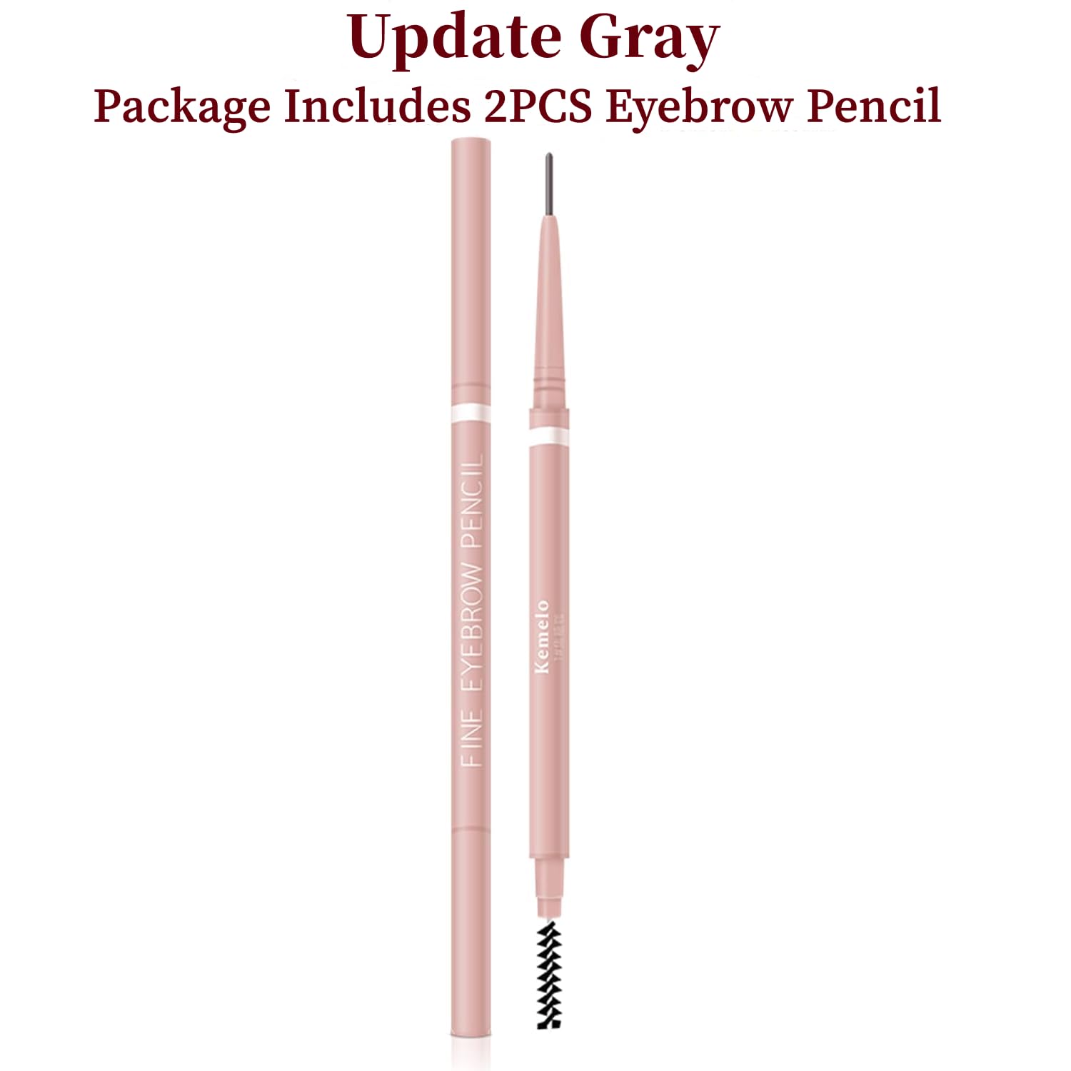 SCIMELI grey eyebrow pencil packaging with two pencils.