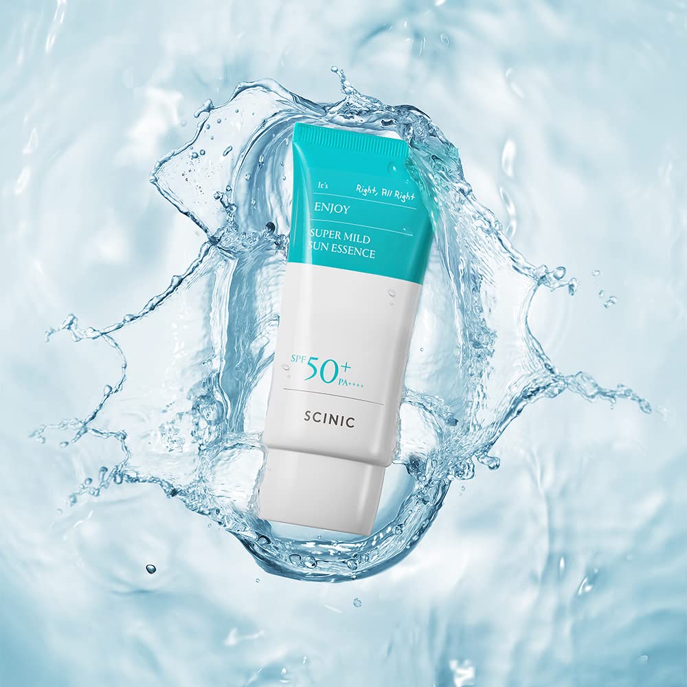 SCINIC Enjoy Super Mild Sun Essence 2 Set pump dispense, easy dose control and minimal waste.