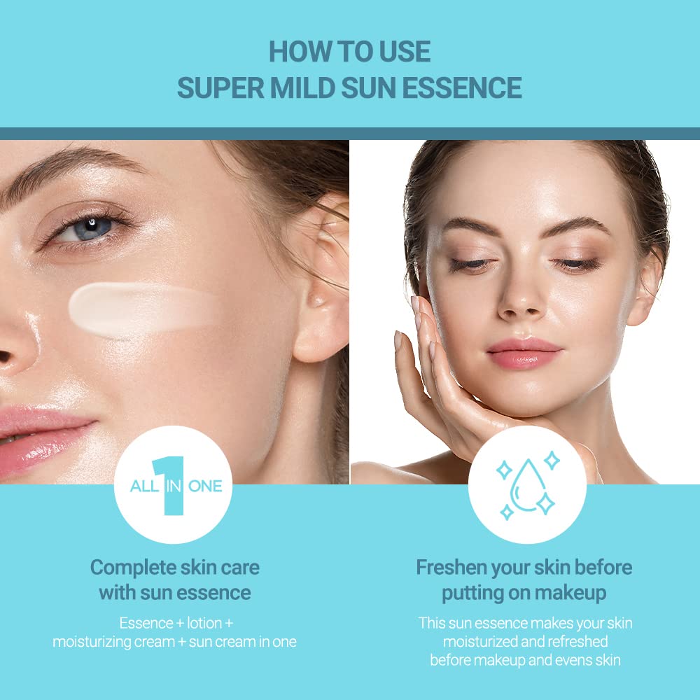 SCINIC Enjoy Super Mild Sun Essence 2 Set vegan certification label, cruelty-free sun care.