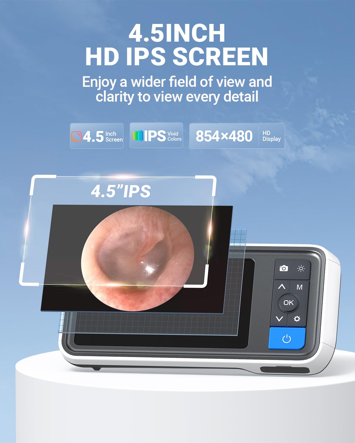 ScopeAround otoscope silicone scoopers included for safe earwax removal.
