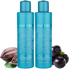 Scotch-Brite Amazonliss shampoo bottle showing smoothing and moisture for daily care.