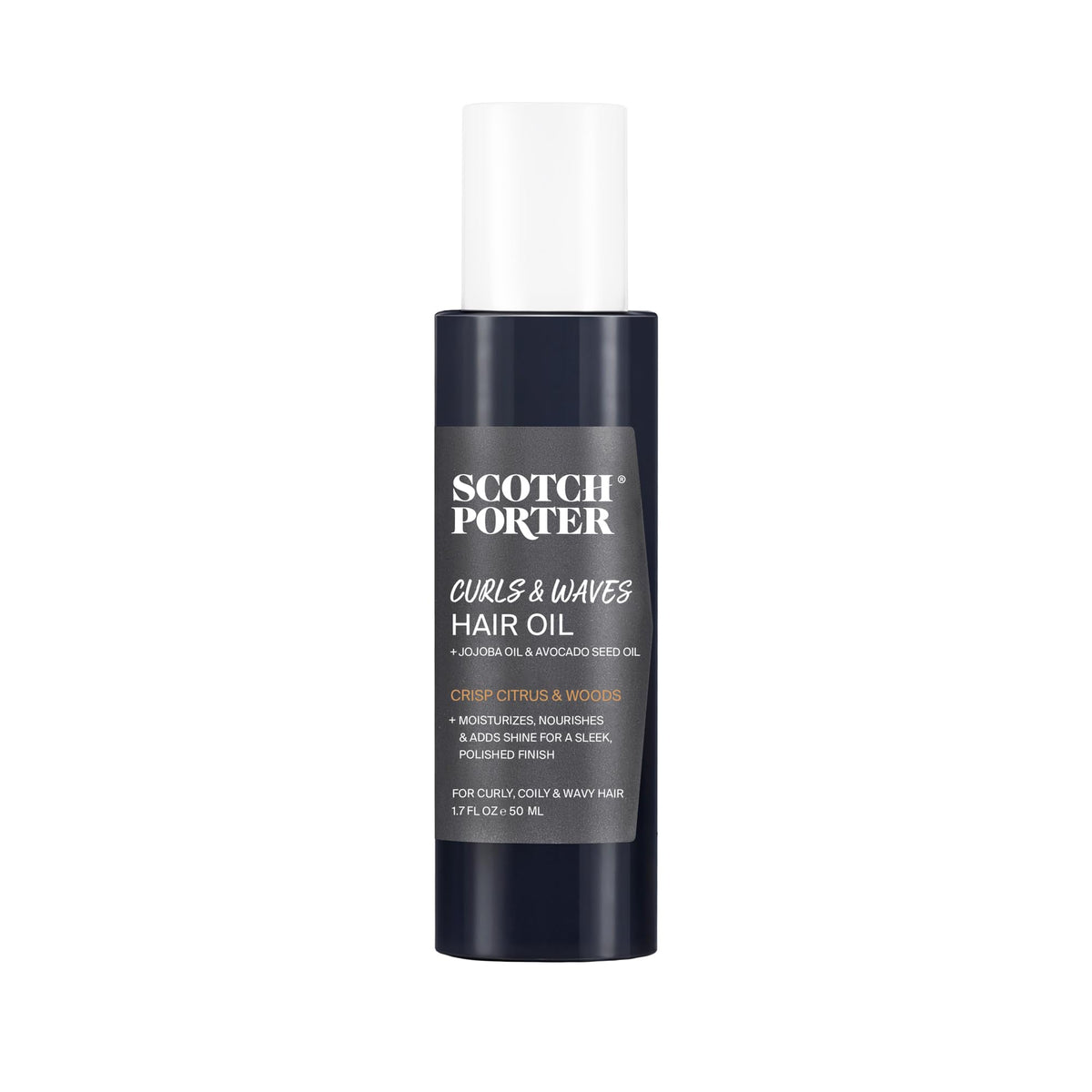 Scotch Porter Curls and Waves Hair Oil bottle ready for smooth, frizz-free styling