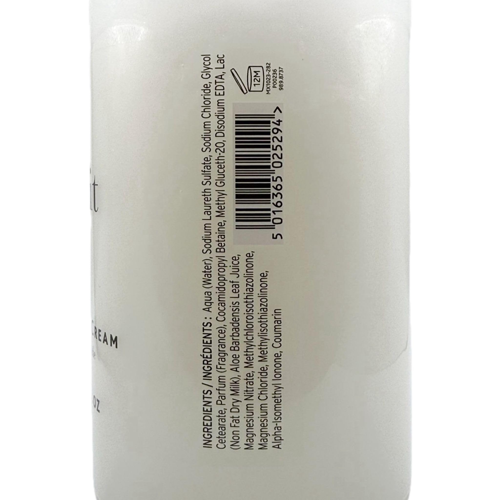 Minimalist Au Lait bottle on sink for easy bath or shower use.