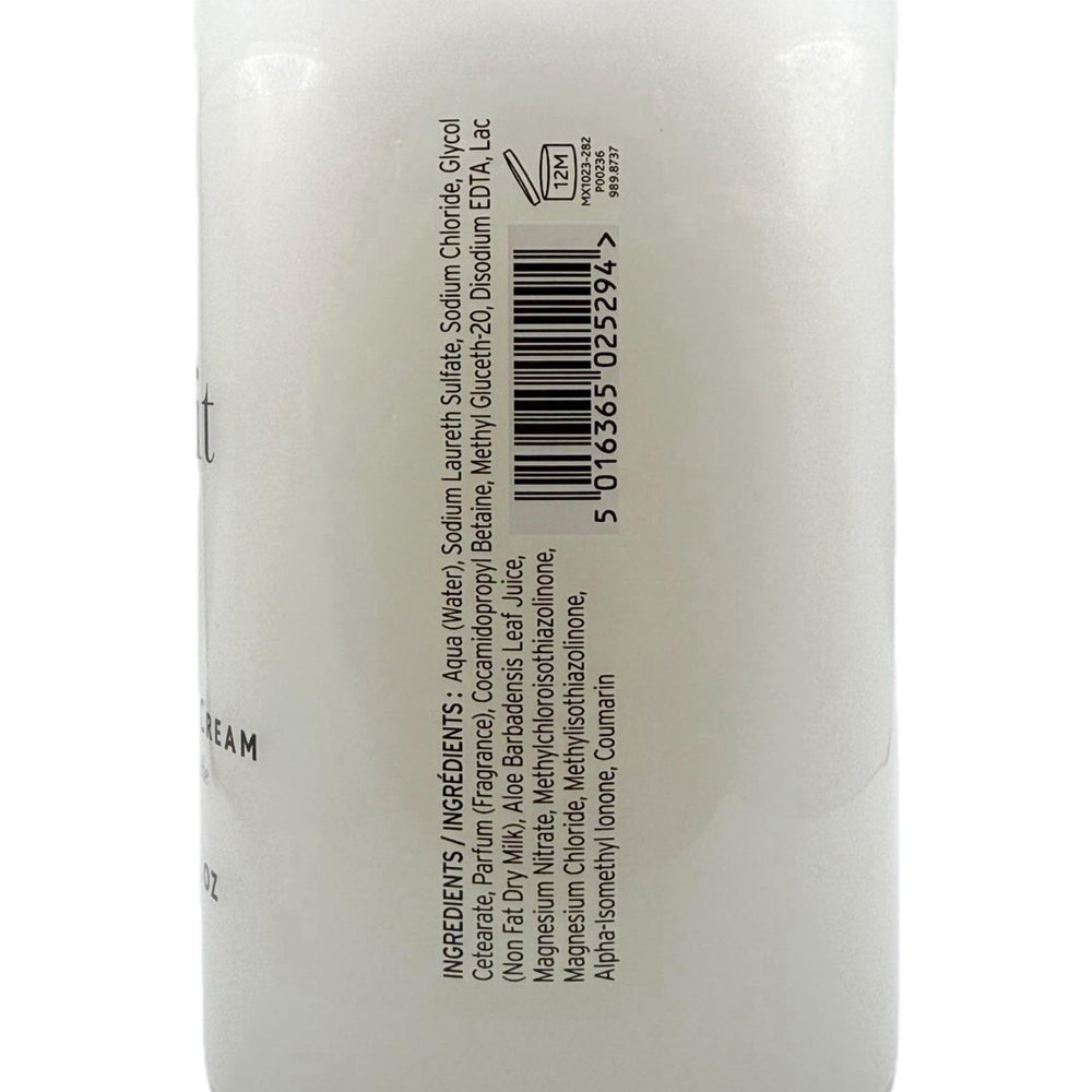 Minimalist Au Lait bottle on sink for easy bath or shower use.
