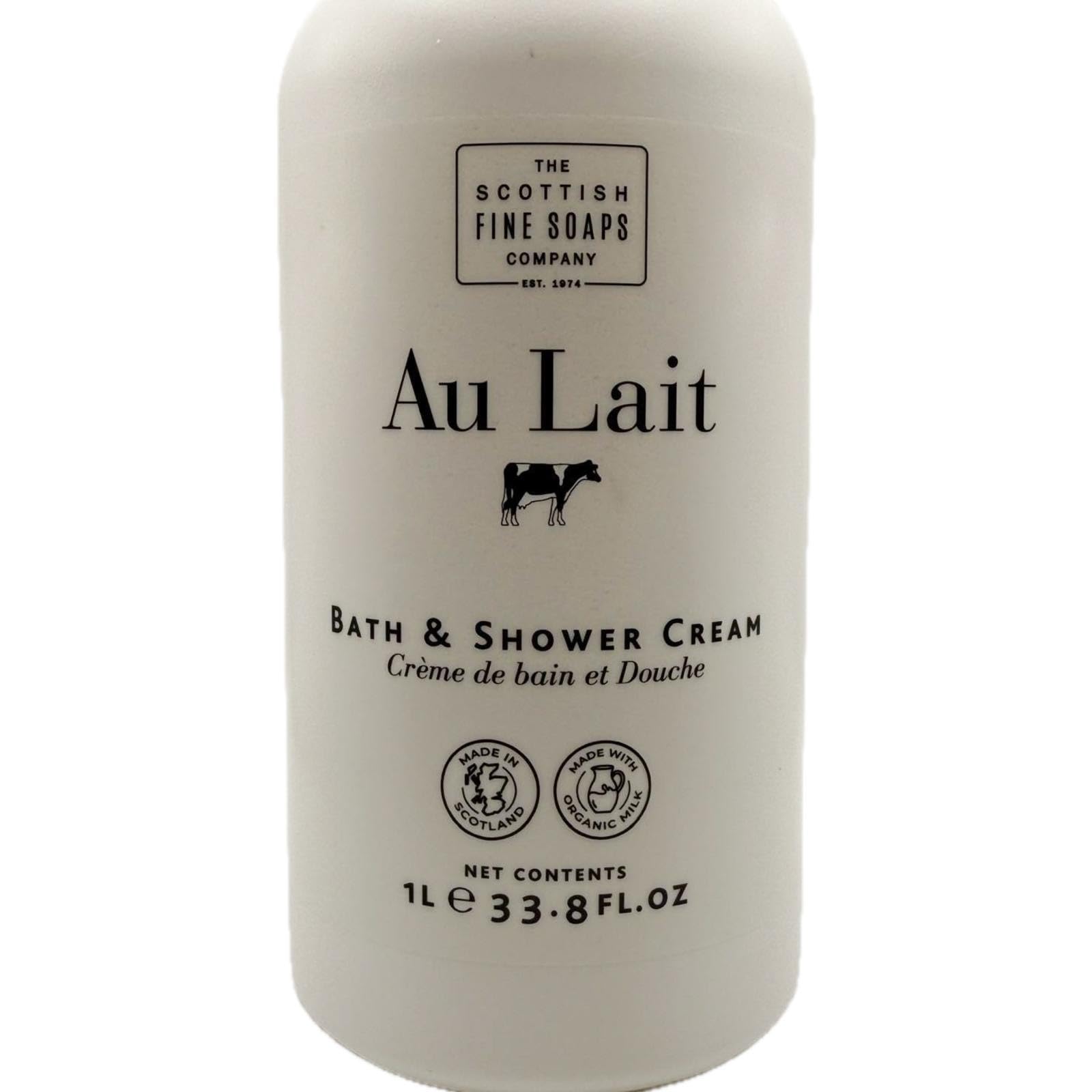 Au Lait bath cream pump - easy dispensing for bath or shower routines