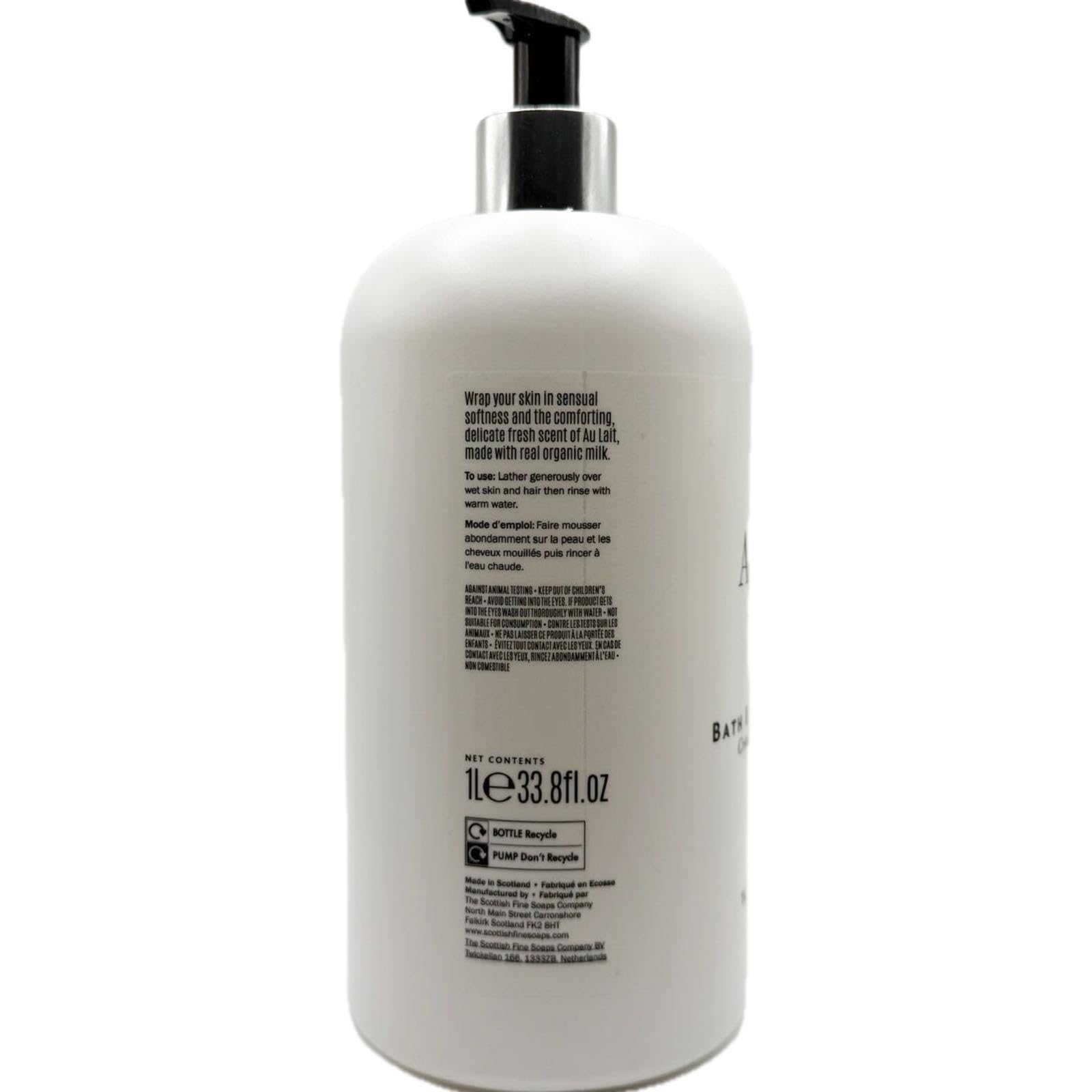 Au Lait foam-lather - creamy texture delivers gentle cleansing and skin softness