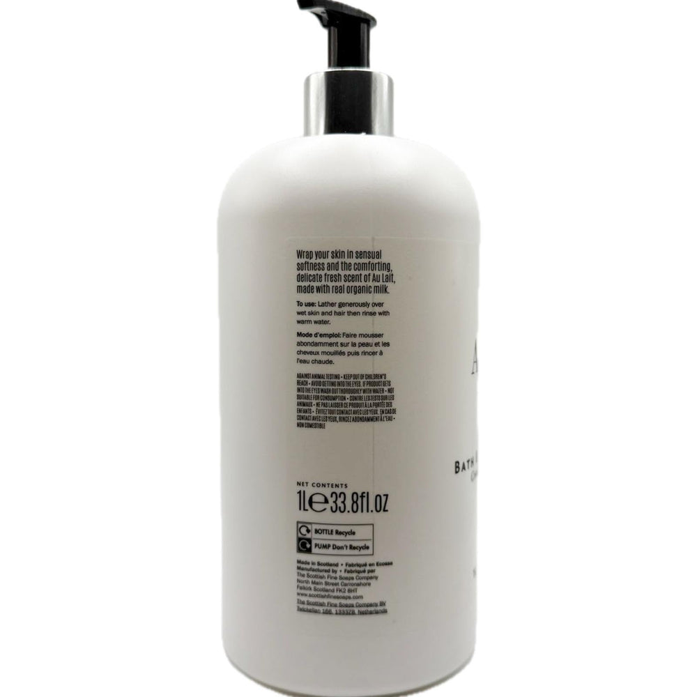 Au Lait foam-lather - creamy texture delivers gentle cleansing and skin softness