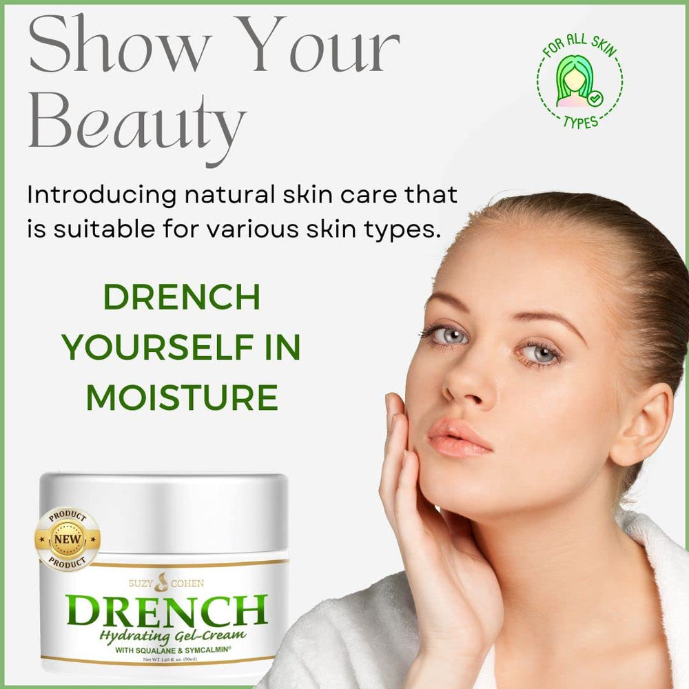 Daily skincare routine with Script Essentials Suzy Cohen Drench Face Cream.