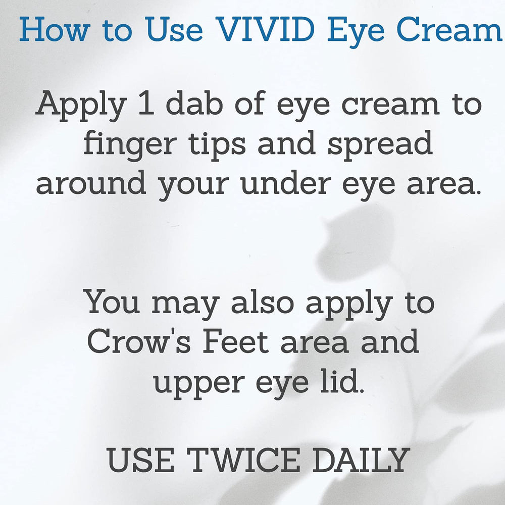 Script Essentials VIVID Eye Cream application, gentle patting around the orbital bone.
