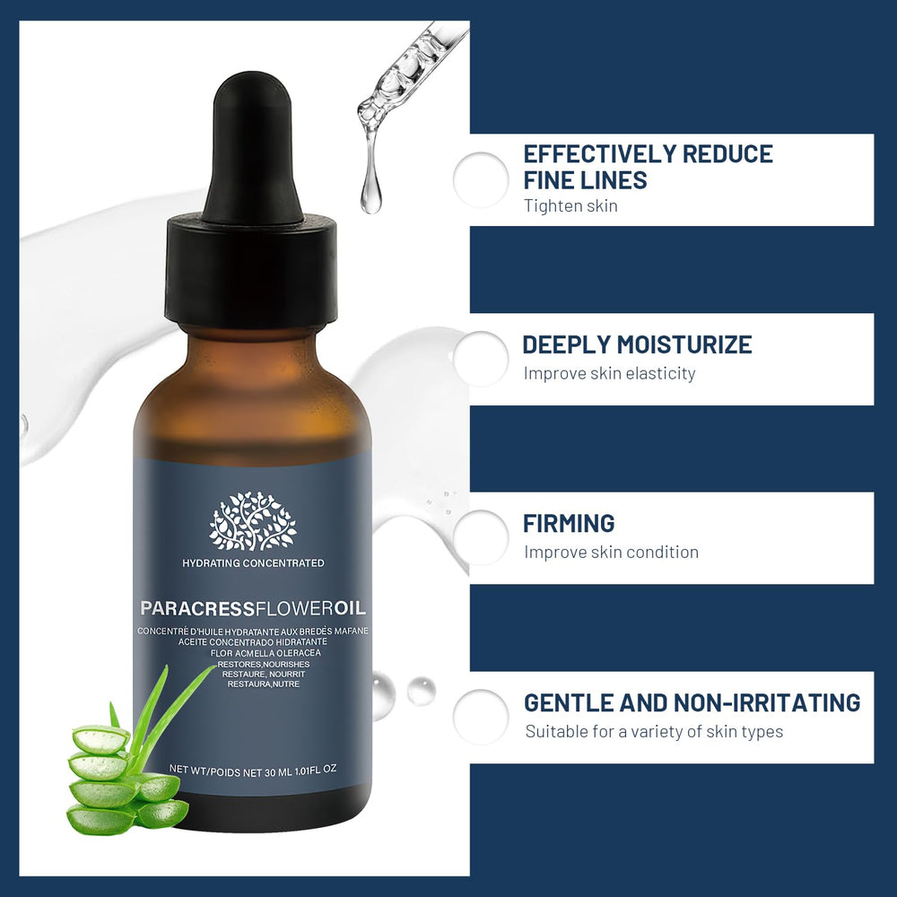 Scrlous Paracress natural ingredients photo emphasizes plant-based hydration.