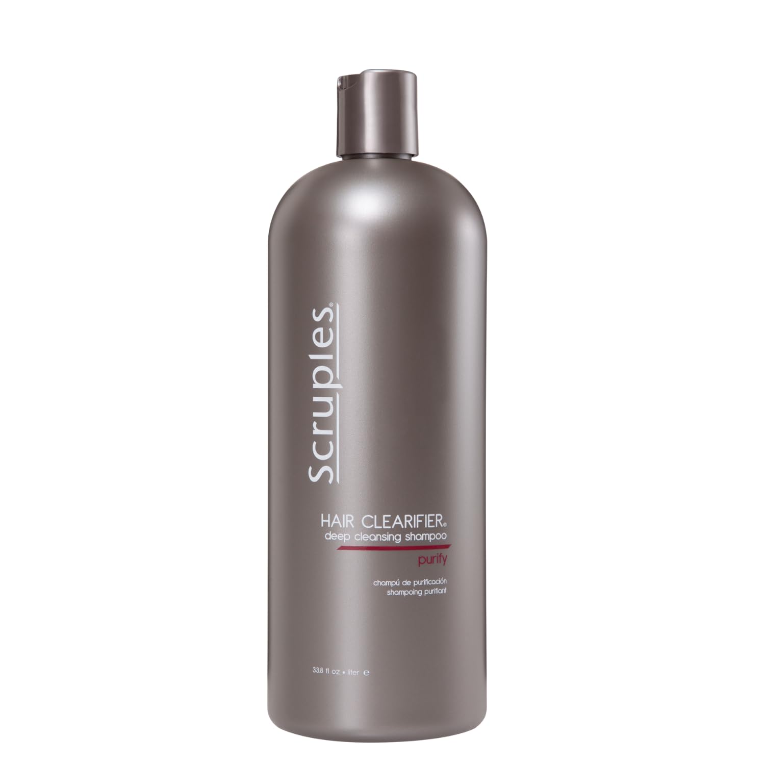 Scruples Hair Clearifier Shampoo bottle front view highlighting detox cleansing