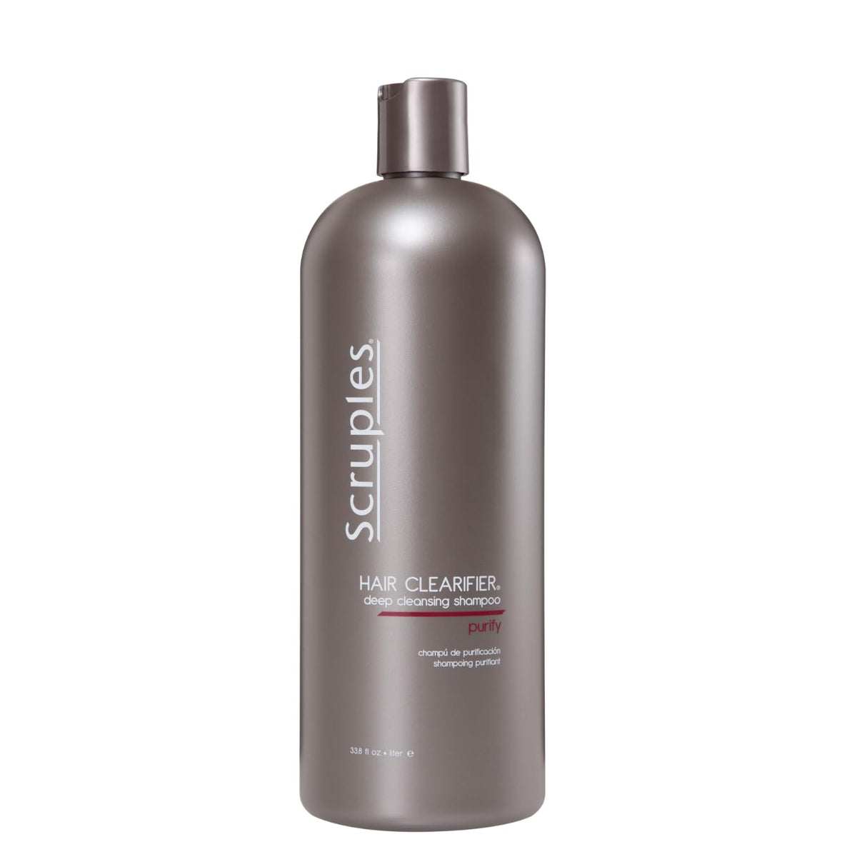 Scruples Hair Clearifier Shampoo bottle front view highlighting detox cleansing