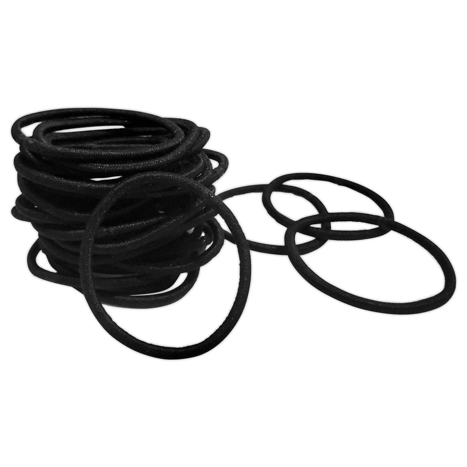 Scunci Effortless Beauty elastics tucked in a purse for instant style changes.