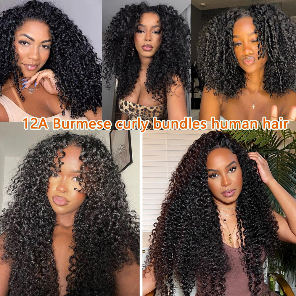 Sdferlin colorable Burmese curls ready for customization with dye or perms.