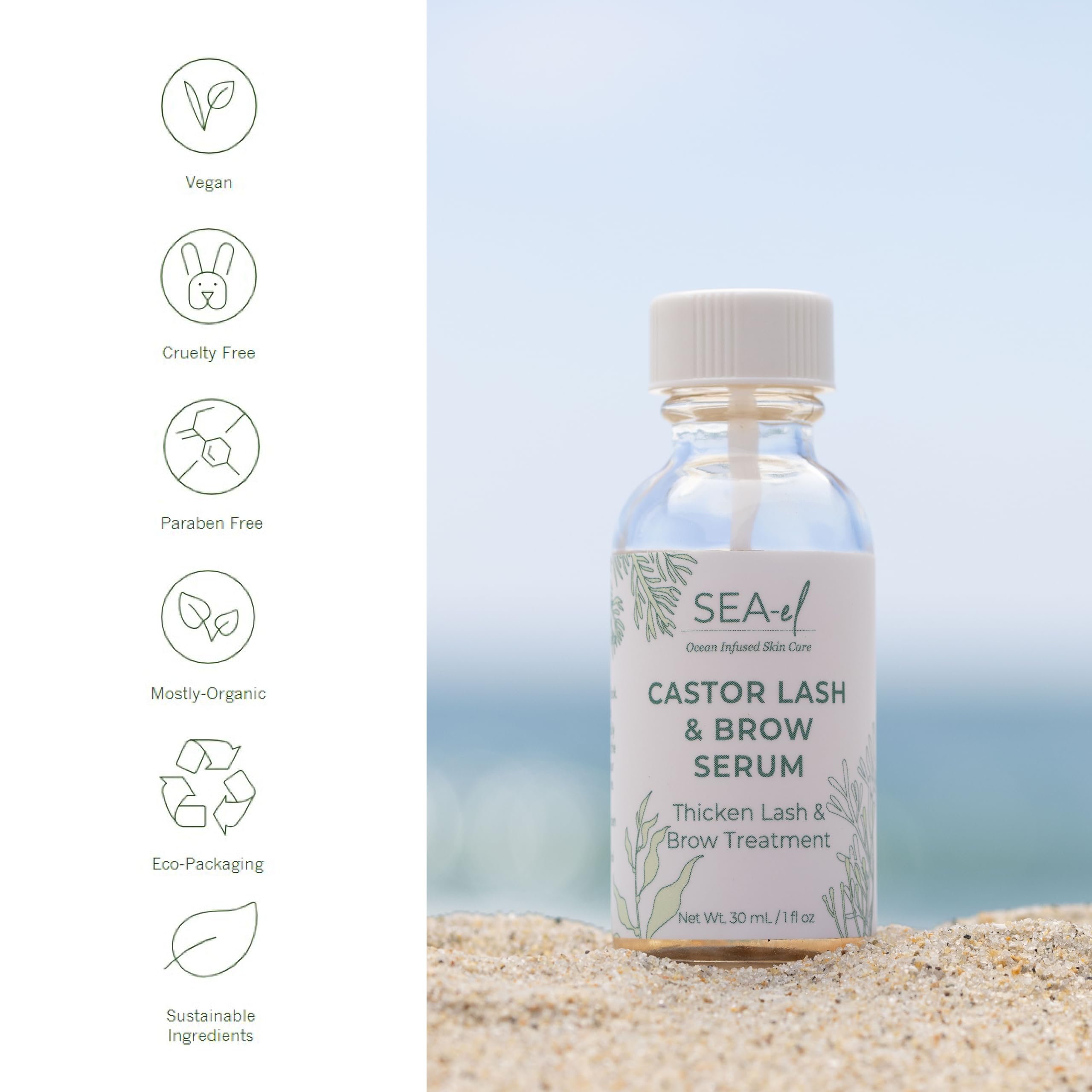 Sea-El Gluten Free emblem for sensitive routines.