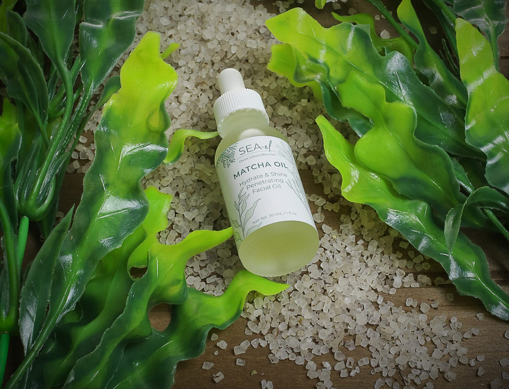 Vegan skincare badge with ocean-inspired visuals appealing to conscious shoppers