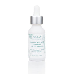 Sea-El Hyaluronic Acid Serum Drops bottle delivers radiant hydration for daily glow.