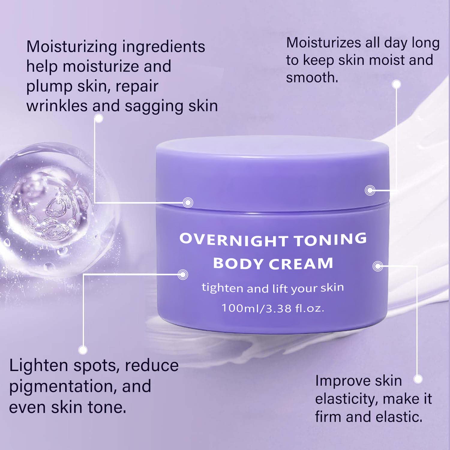 Sea-Maid cream spread on skin reveals smooth non-greasy finish