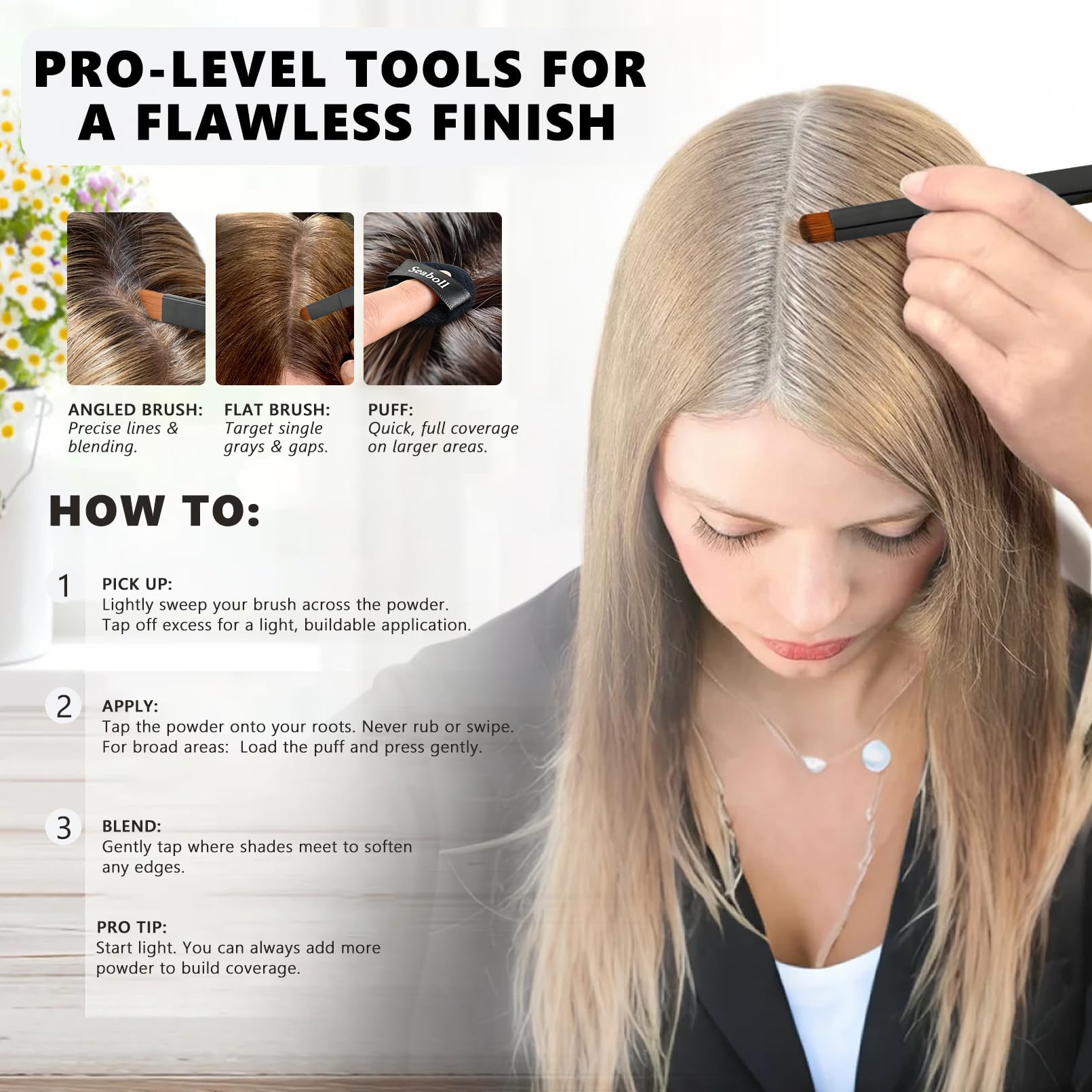 Seaboll easy wash-out with shampoo, gentle on scalp.