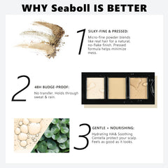 Seaboll soft puff for quick coverage over larger thinning areas.