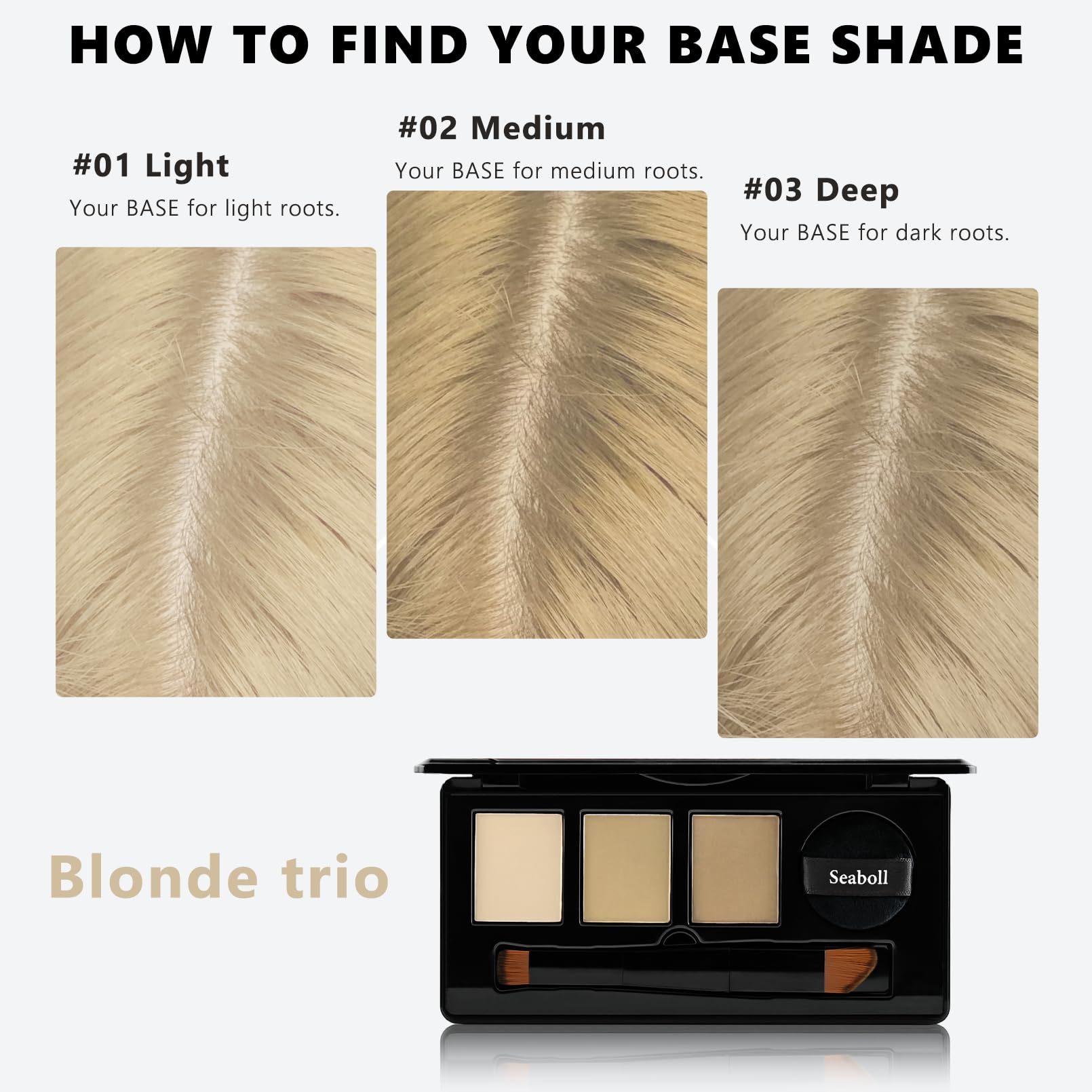 Seaboll travel-ready compact case for on-the-go touch-ups.
