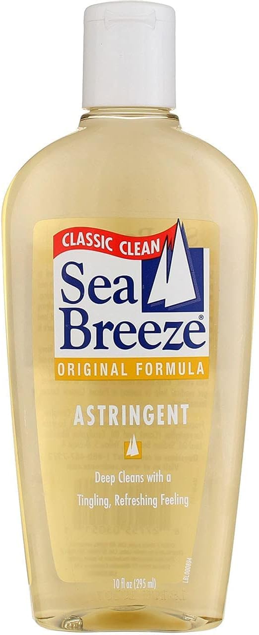 Sea Breeze Astringent Original 10oz bottle for a refreshing daily cleansing routine.