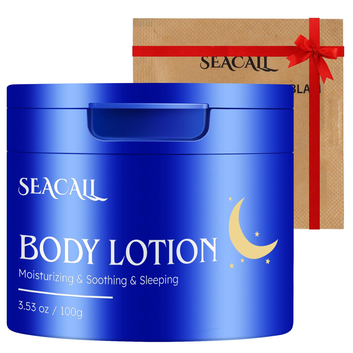 Seacall body lotion bottle showing deep moisturizing for smooth skin