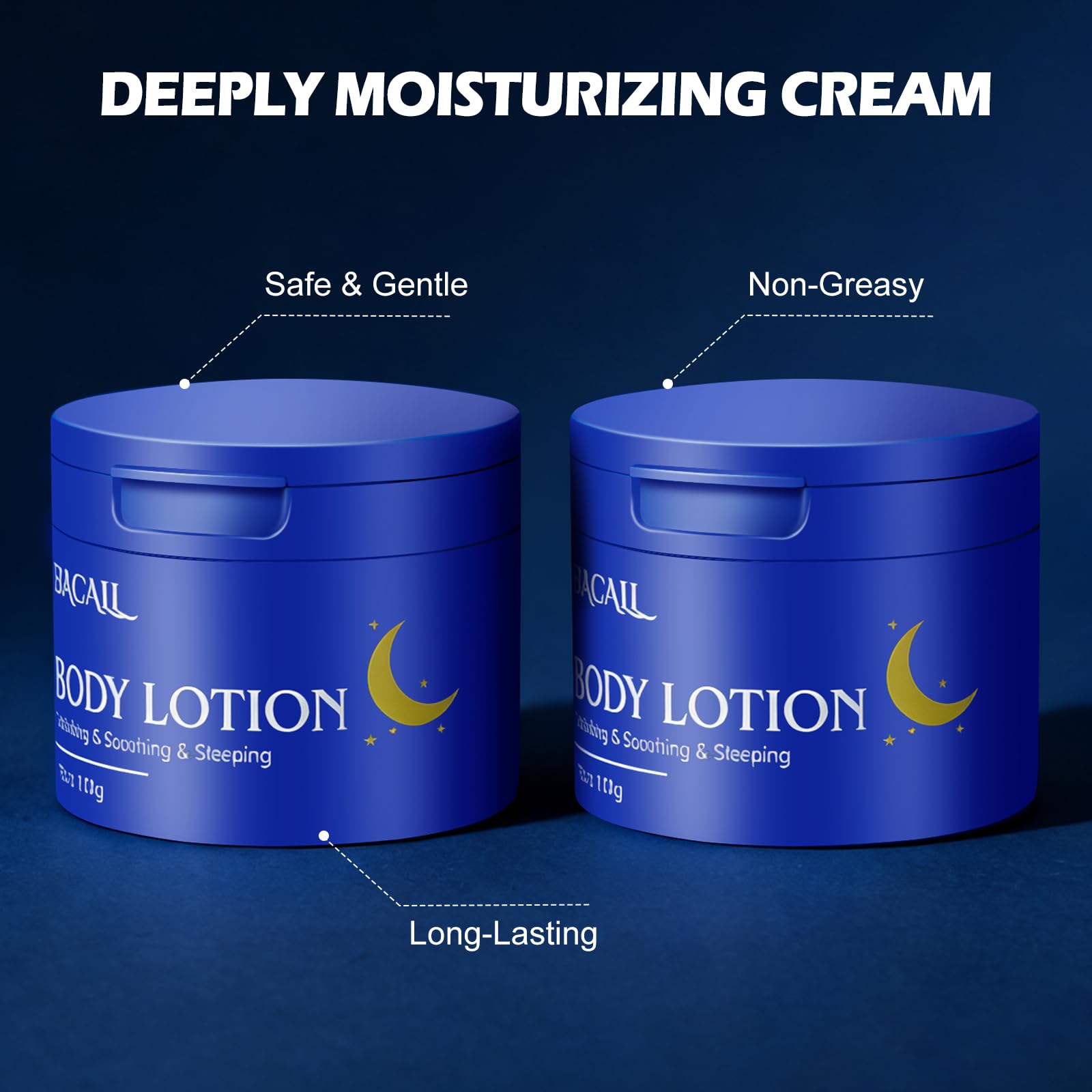 Seacall body lotion on forearm showing hydration