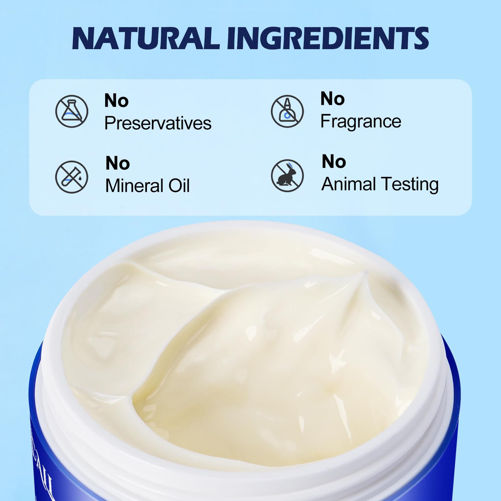 Seacall fragrance-free label for sensitive skin