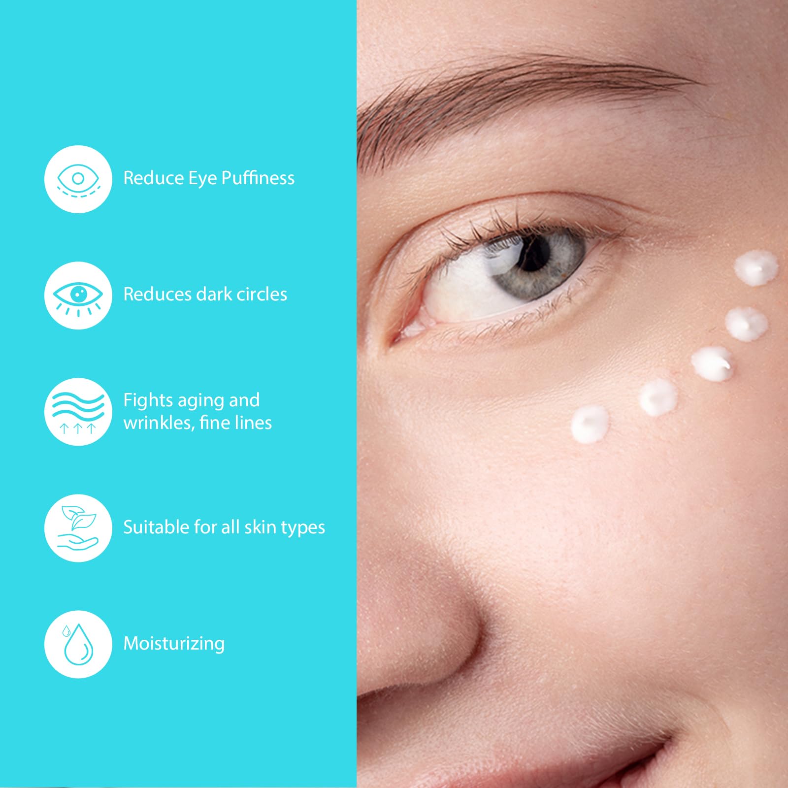 Seacall travel-size eye cream tube convenient for on-the-go use.