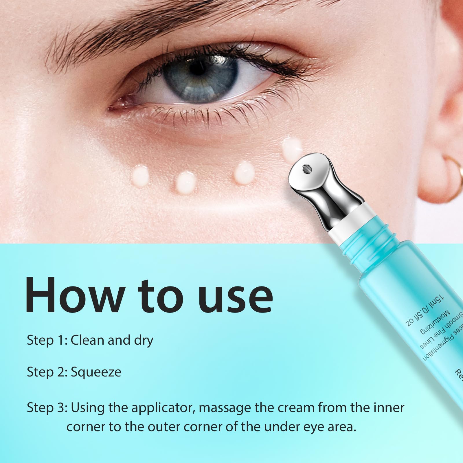 Seacall under-eye care routine image suitable for morning and night use.