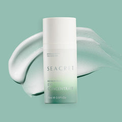 SEACRET Minerals Bio Skin Glow Eye Concentrate being applied for gentle under-eye care.