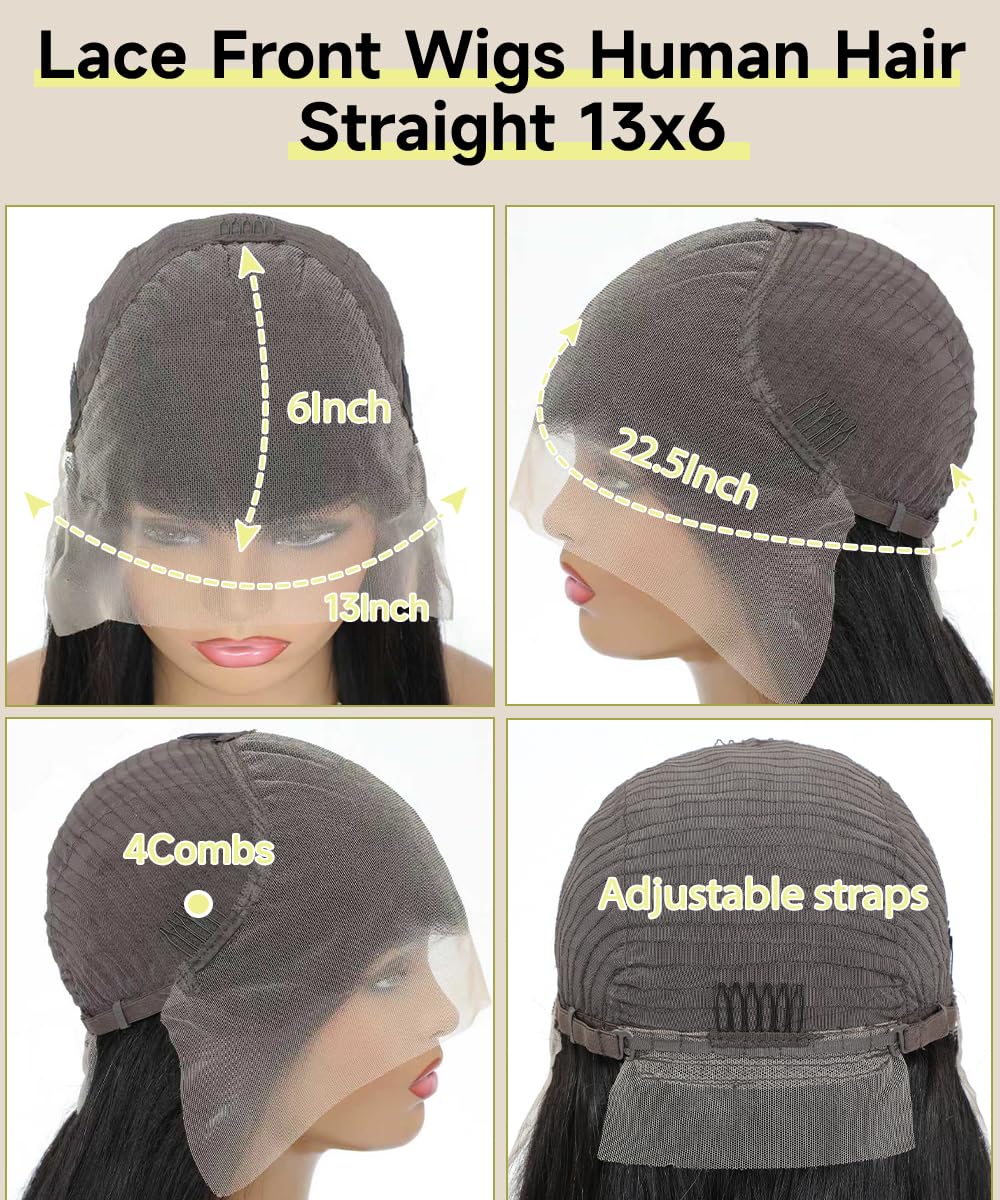 Sealusa lace front with four combs and adjustable straps for secure fit