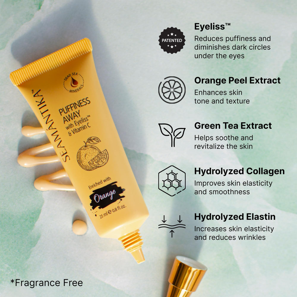 SEAMANTIKA Dead Sea minerals hyaluronic acid boost—hydrating skin around the eyes