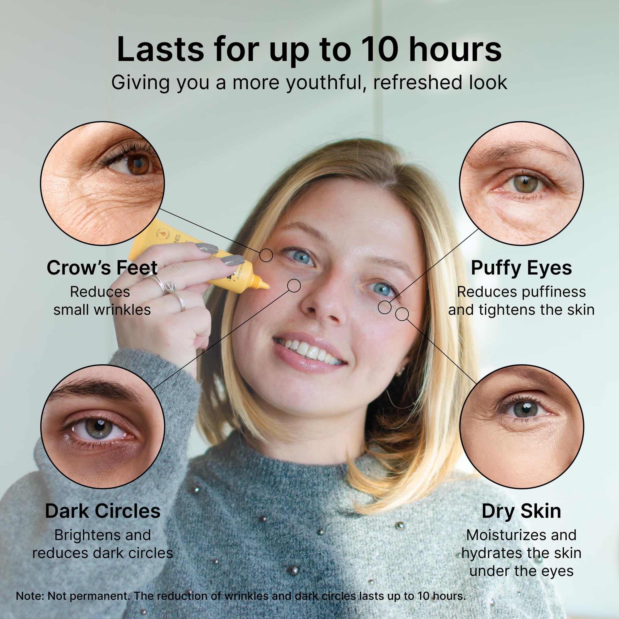 SEAMANTIKA Eyeliss Complex close-up—advanced formula targets puffiness for quicker refresh
