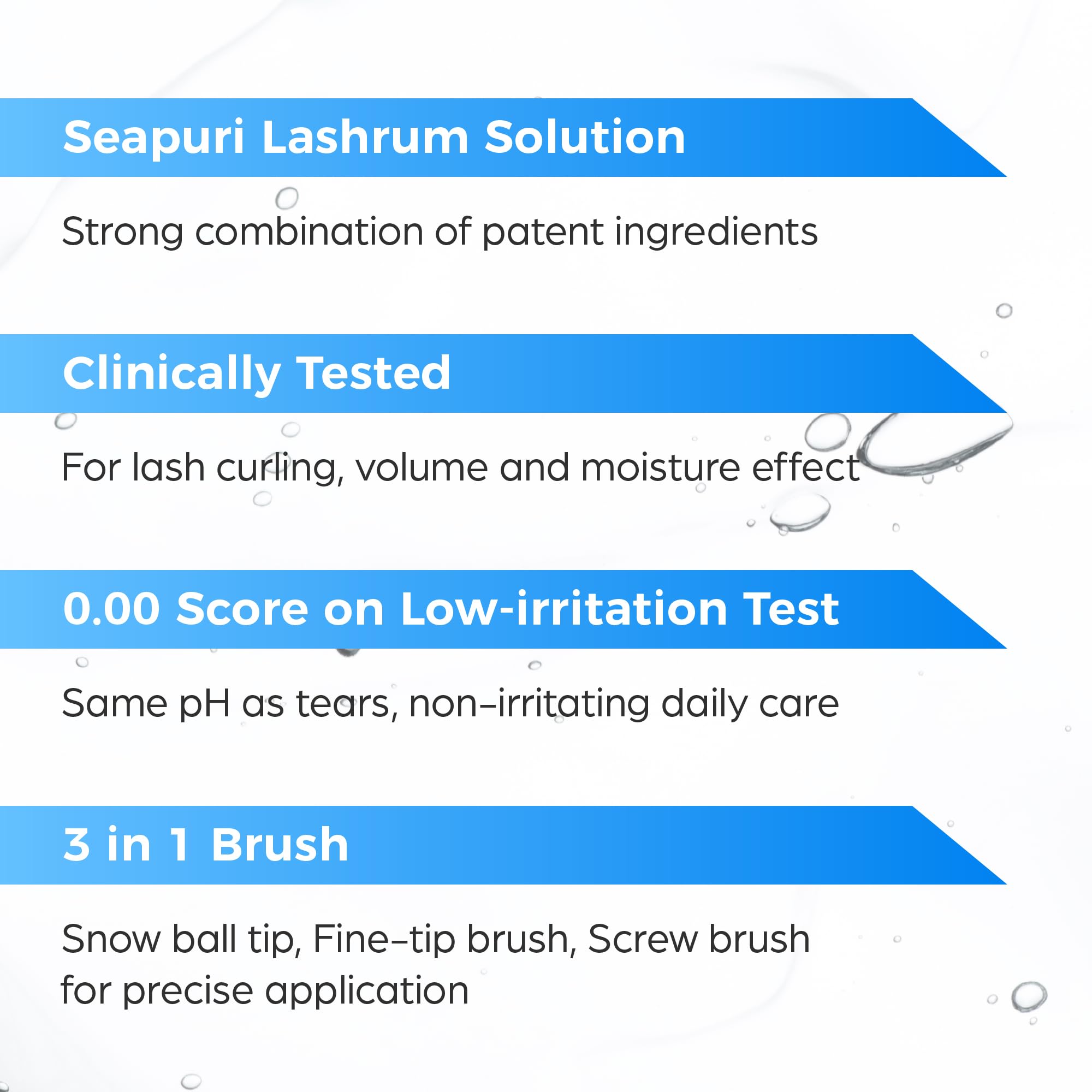 Seapuri Lashrum serum on a vanity with soft makeup.