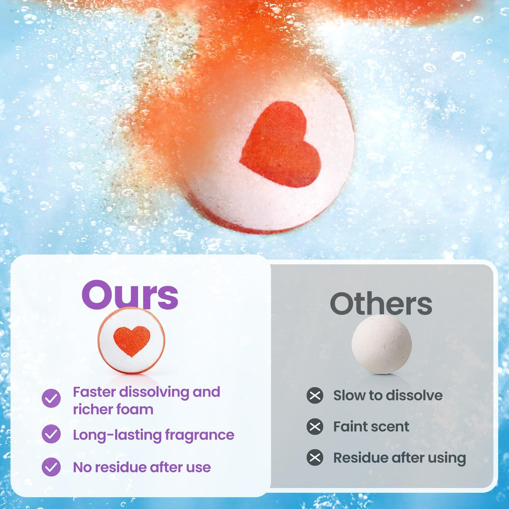 SeasonBliss bath bombs enriched with shea butter for skin nourishment.
