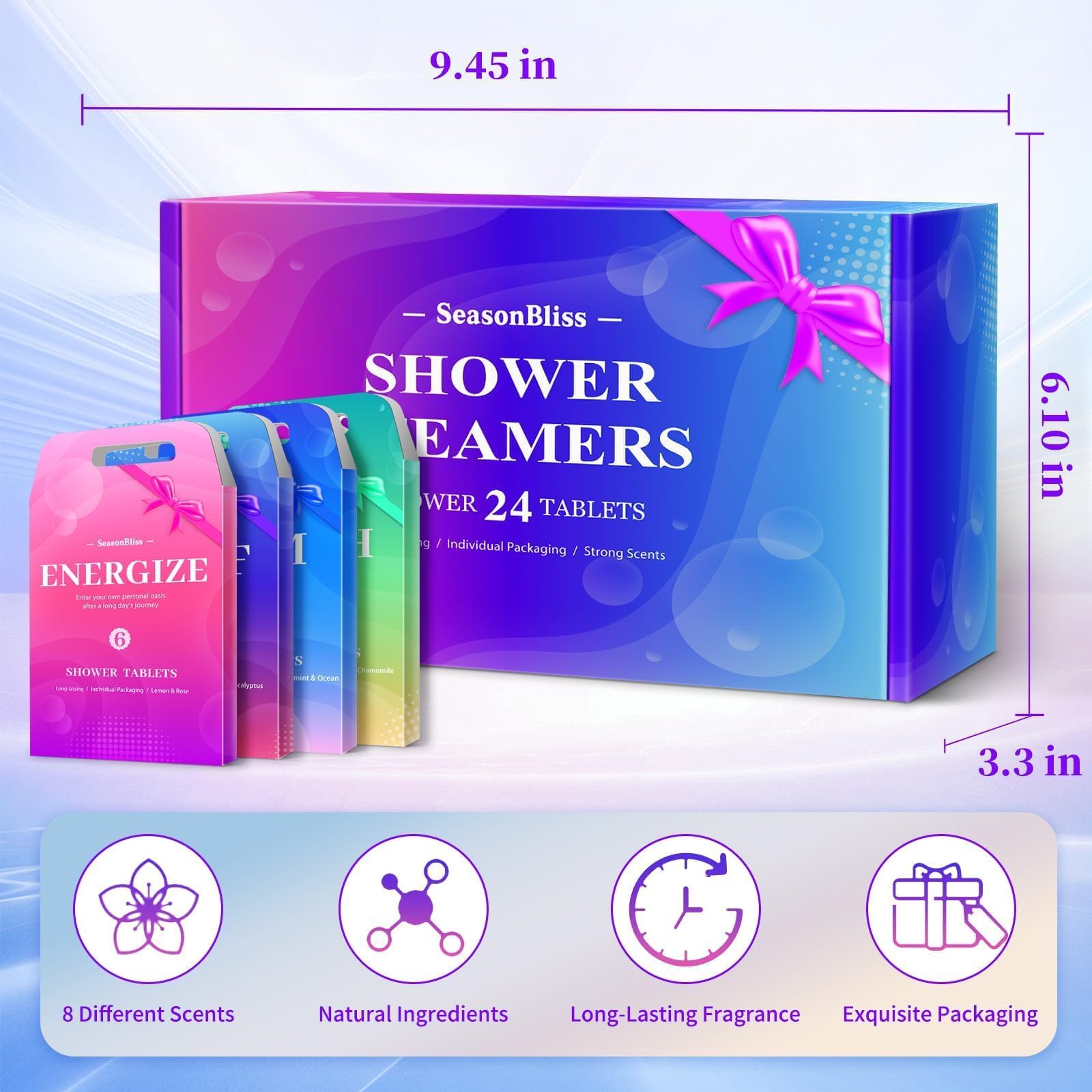 SeasonBliss eight-fragrance lineup highlighting variety for daily mood moments
