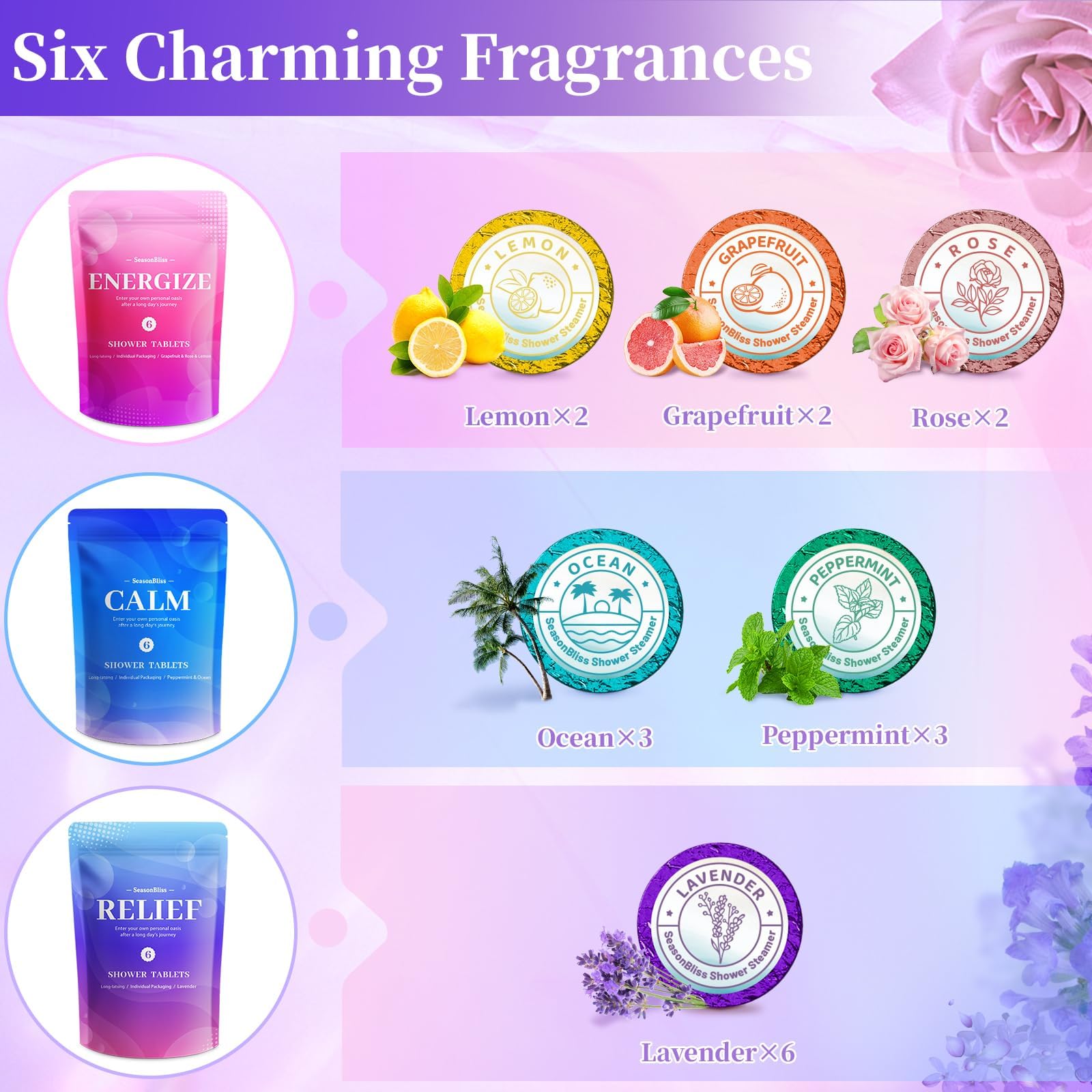 SeasonBliss grapefruit scent steamer for a bright, uplifting shower