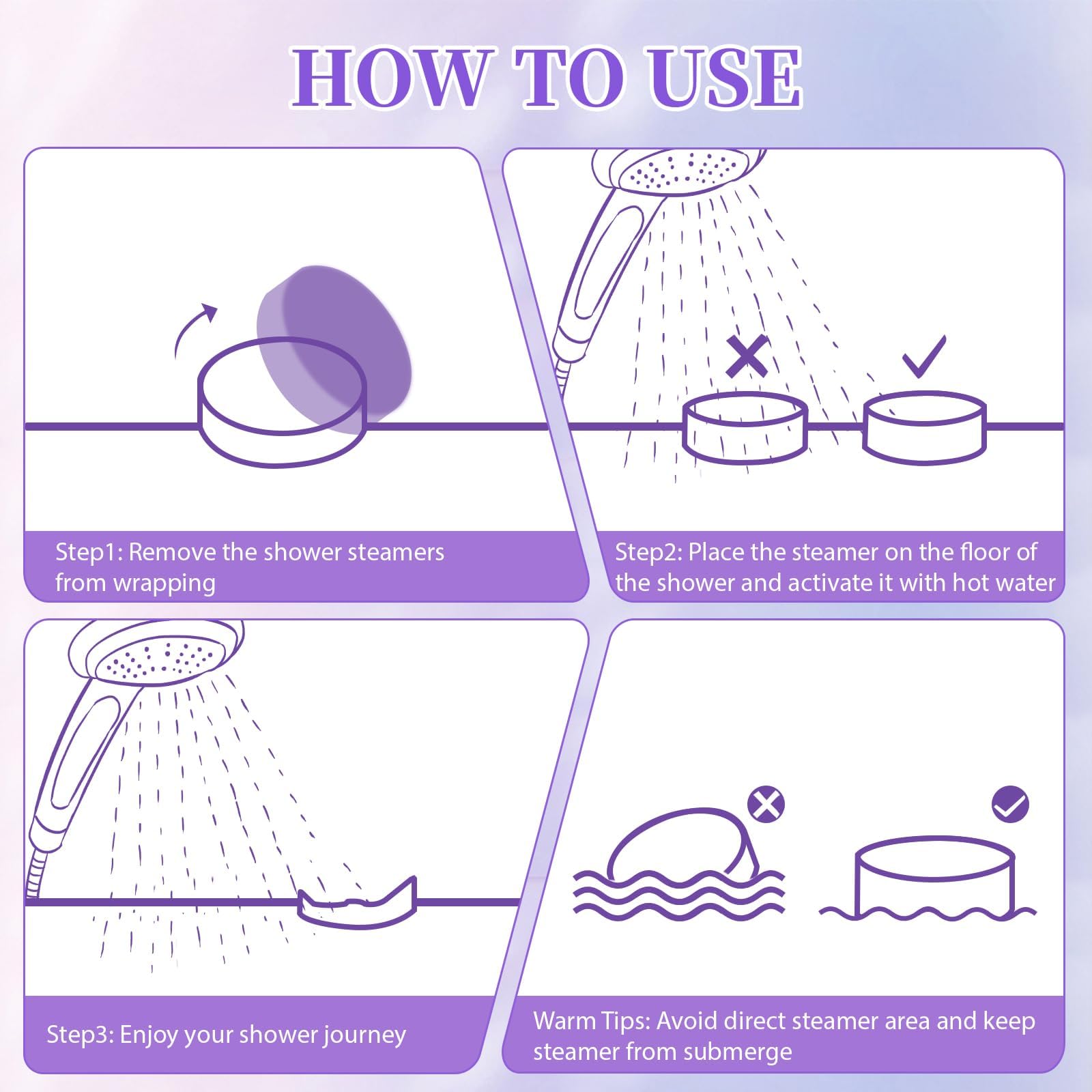 SeasonBliss peppermint scent steamer for refreshing post-workout showers