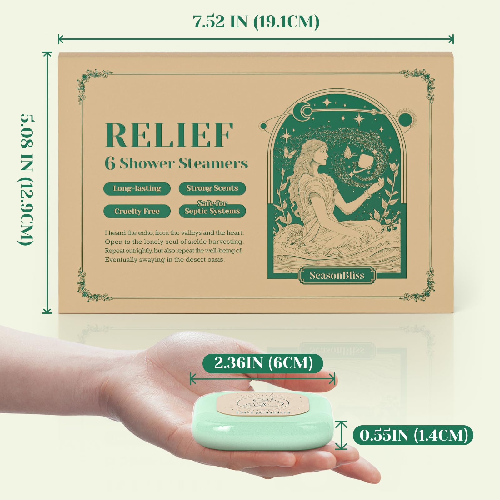 SeasonBliss bergamot green steamer releases bright, uplifting notes.
