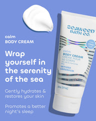 Close-up texture highlights deep, gentle hydration from oat milk and chamomile.