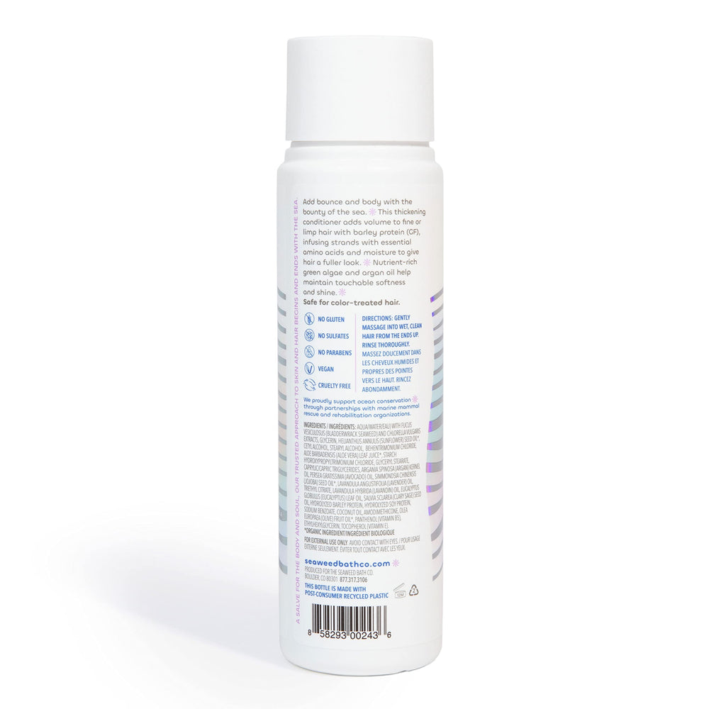 Seaweed Bath Co. Soft shine finish conveys touchable softness and natural glow.