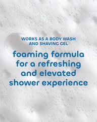 Seaweed Bath Co. product hand-pour showing citrus cedar scent in shower.