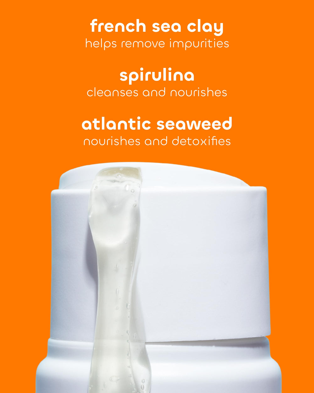 Seaweed Bath Co. Detox wash shower foam with mineral-rich clay.