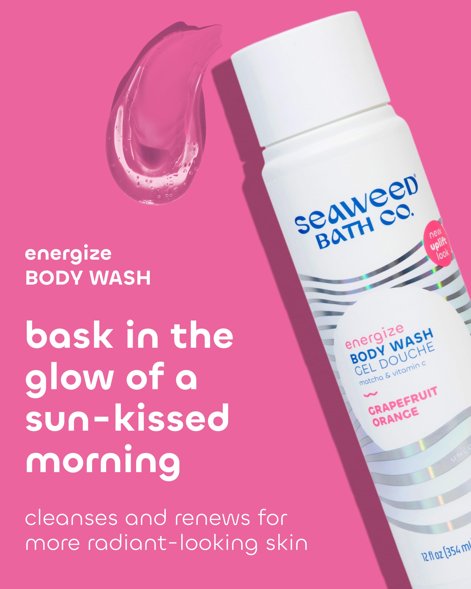 Seaweed Bath Co Energize rich lather during a refreshing shower