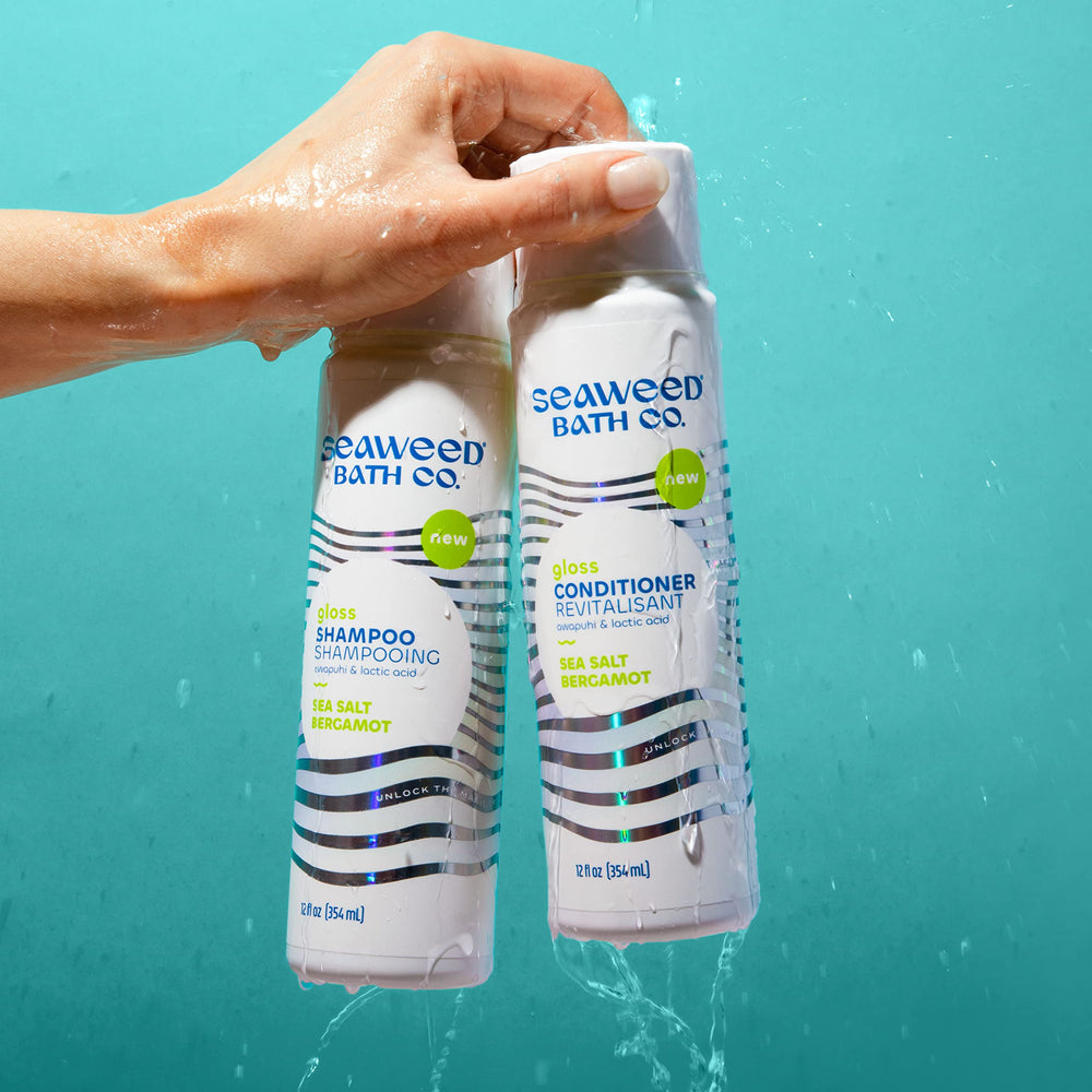 The Seaweed Bath Co bergamot sea salt scent enhances refreshing washes