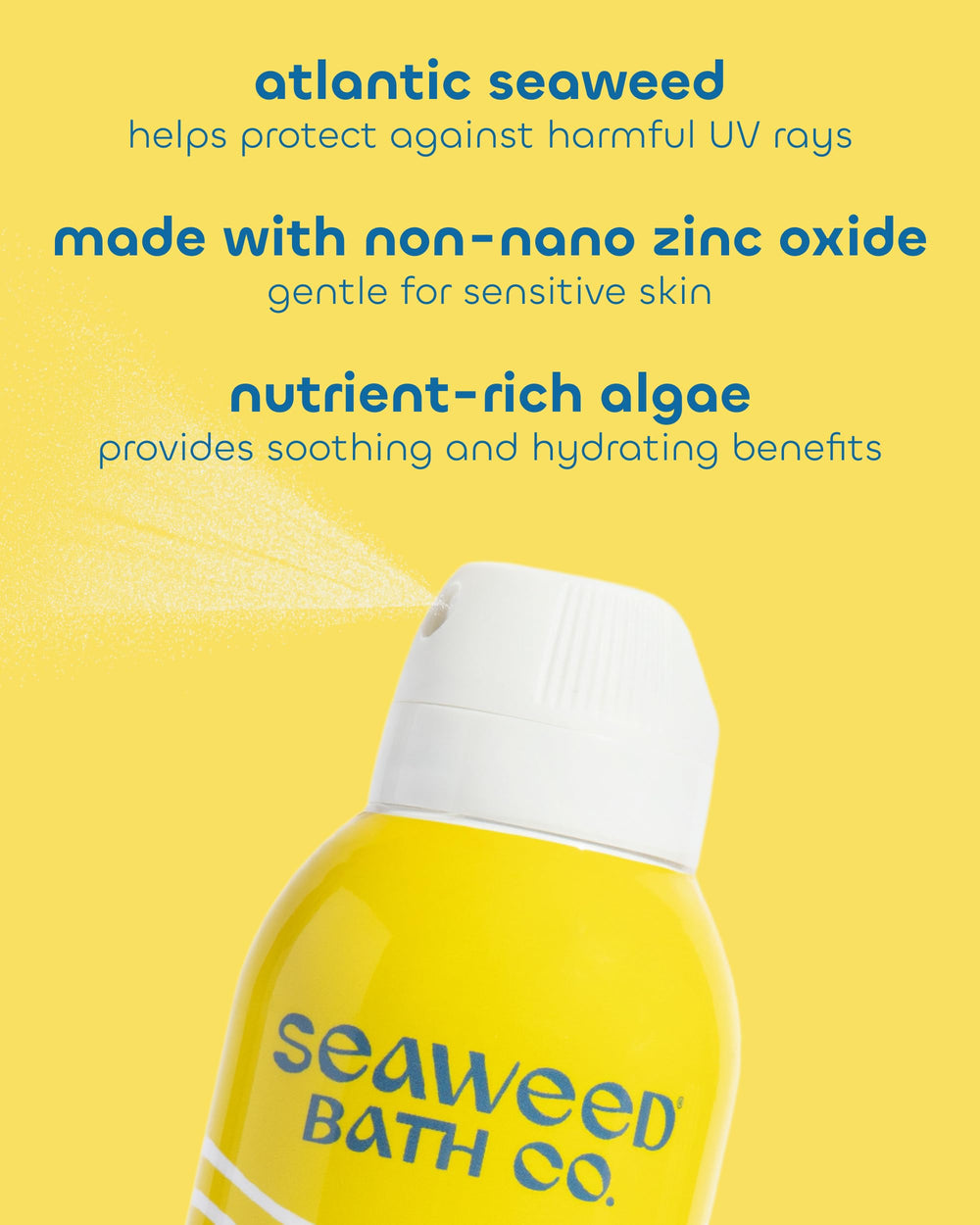The Seaweed Bath Co. hyaluronic acid helps lock in moisture on skin.