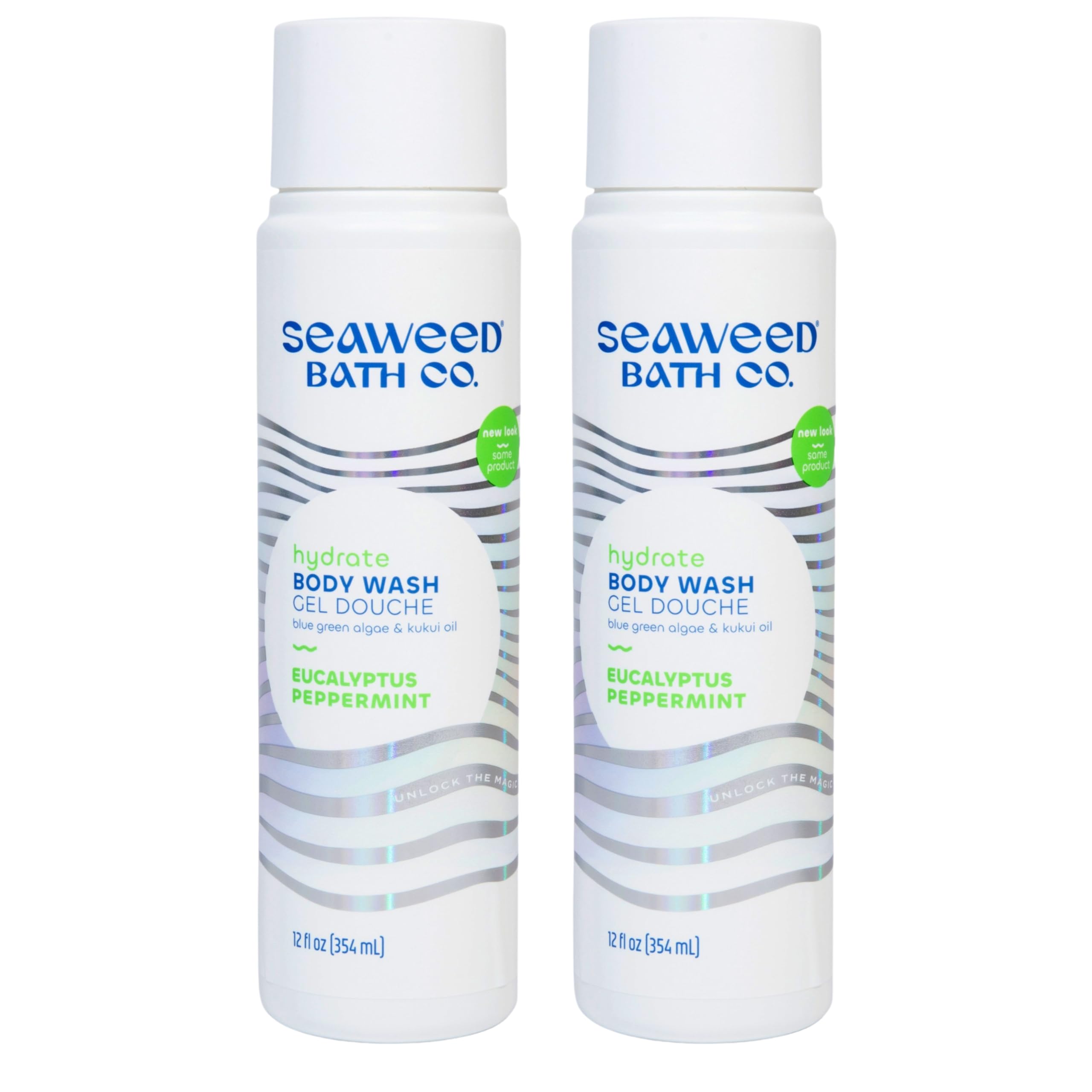 Seaweed Bath Co. Hydrate bottle with eucalyptus peppermint refreshes the skin