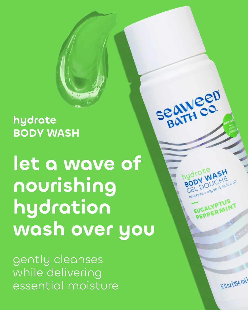 Hydrate foaming wash delivers gentle hydration during daily shower